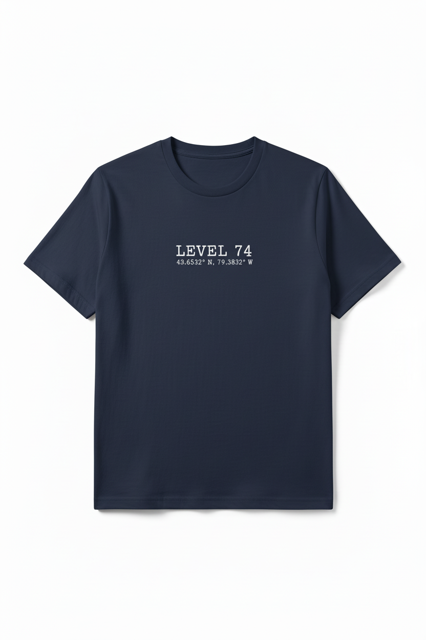 Balance Mountain Tee Navy - Front