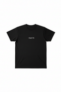 Black t-shirt - clean white background