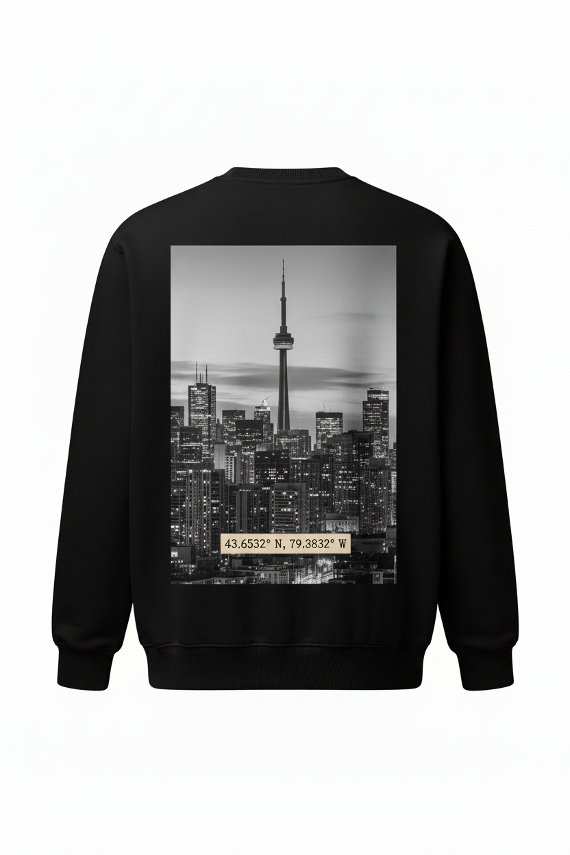 "Black Coordinates" - Sweatshirt